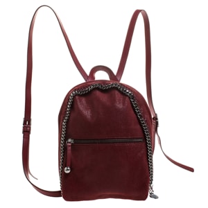 Stella McCartney Burgundy Faux Leather Falabella Backpack