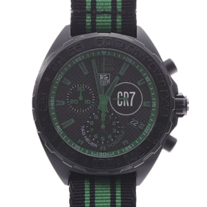Tag Heuer Black/Green Stainless Steel Formula 1 CAZ1113. FC8189 Men's Wristwatch 42 MM