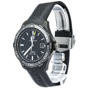 Tag Heuer Black Stainless Steel Aquaracer Men's Wristwatch 43MM