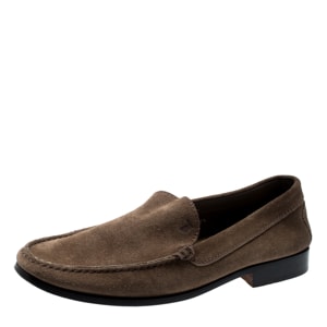 Tod's Brown Suede Loafers Size 42.5
