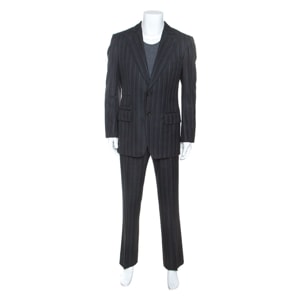 Tom Ford Monochrome Linen Blend Two Buttoned Suit L