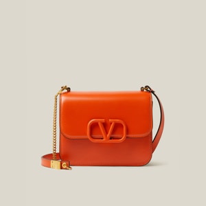 Valentino Garavani Orange VSLING Leather Shoulder Bag