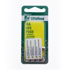 Littelfuse 5 pack 4 Amperage SFE Glass Replacement Fuses