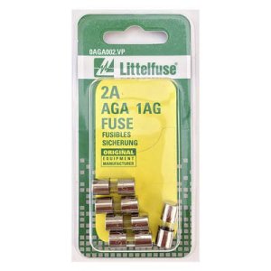 Littelfuse 5 pack Assorted Amp AGA Glass Replacement Fuses