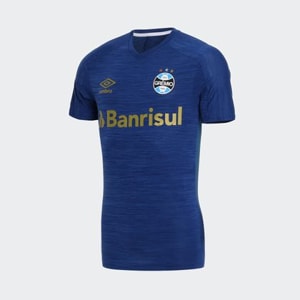Camisa Umbro Grêmio 2020 Aquecimento Azul Masculina