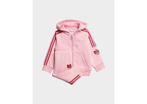 Adidas Originals ensemble adicolor 3d trefoil full zip hoodie - Light Pink / Multicolor, Light Pink / Multicolor