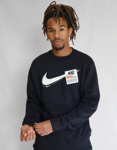 Nike Sweatshirt Heritage Crew Homme - Noir, Noir
