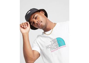 The North Face T-shirt Text Large Logo Homme - Only at JD - White, White