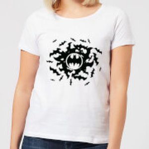T-Shirt Femme Batman DC Comics Tourbillon de Chauve-Souris - Blanc - M - Blanc