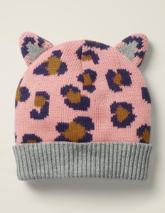 Bonnet léopard PNK Fille Boden, Pink