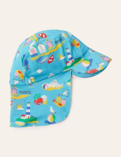 Chapeau de bain avec protection solaire (bébé fille) BLU Bébé Boden, Blue