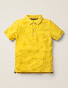 Polo texturé YEL Garçon Boden, Yellow