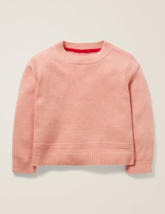 Mini - Pull en maille texturée pnk fille boden, pink