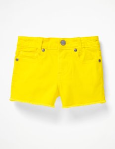 Mini - Short en jean yel fille boden, yellow
