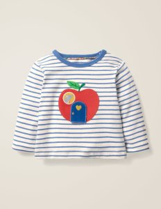 Baby - T-shirt fantaisie à motif animal blu bébé boden, blue