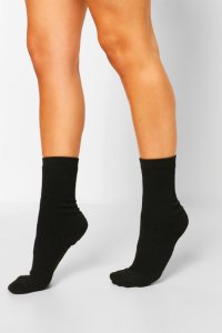 Boohoo - 3 pack chunky socks - noir - one size, noir