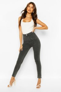 Jean Skinny Taille Haute Power Stretch - Gris - 40, Gris