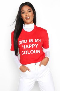 T-Shirt Caritatif My Happy Colour - Rouge - 14/16, Rouge
