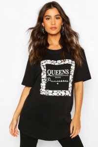 T-Shirt De Maternité À Slogan Queens Princess - Noir - S, Noir