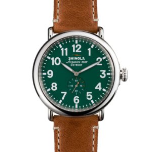 Montre Homme Shinola Runwell 47mm Brown Leather Strap S0110000038