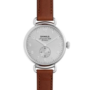 Montre Shinola Canfield Subsecond 38mm Dark Cognac Leather Strap S0120001935
