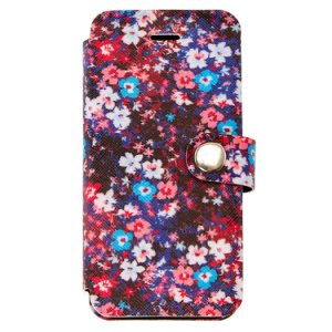 Claire's Coque de portable à rabat à motif floral romantique - Compatible avec Samsung Galaxy S7