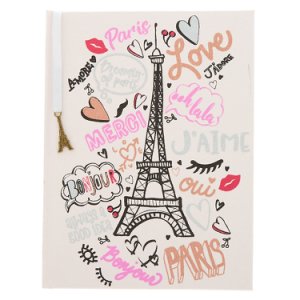 Claire's Journal intime rose sur le thème de l’amour et de Paris