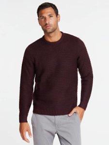 Pull En Laine Maille Rayee