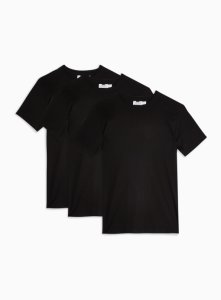 MULTICOLORE Lot de 3 t-shirts noirs
