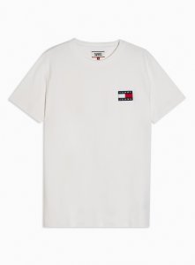 T-shirt blanc avec écusson par Tommy Jeans