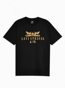 T-shirt noir avec deux chevaux par Levi's