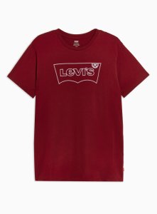 T-shirt rouge avec logo Batwing par Levi's