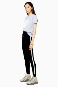 Pantalon de jogging slim avec rayures latérales - Noir