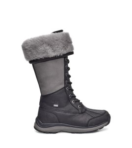 UGG Adirondack III Tall Bottes Temps Froid pour Femmes en Black, taille 36 | Cuir