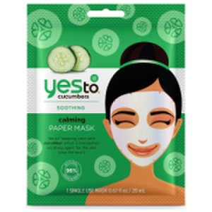 Masque-Tissu Calmant Calming Paper Mask yes to cucumbers