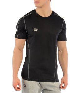 Arena Charge Shirt - Black X-Small Polyester/Spandex - Swimoutlet.com