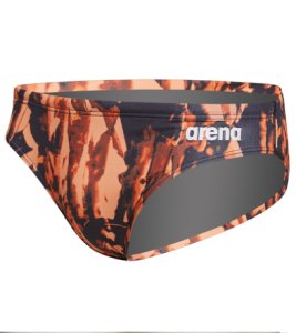 Arena Men's Painted Brief Swimsuit - Orange 24 - Swimoutlet.com