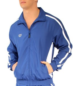 Arena Prival Warm Up Jacket - Royal X-Small Polyester - Swimoutlet.com