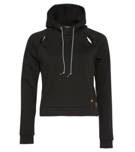 Asics Women's Piped Dream Hoody - Performance Black Large Size Large - Swimoutlet.com