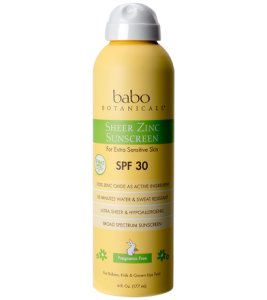 Babo Botanicals Sheer Zinc Sunscreen Spray Spf 30 - Swimoutlet.com