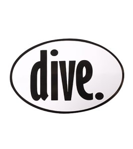 Bay Six Dive Decal-Black Multi Color - Swimoutlet.com