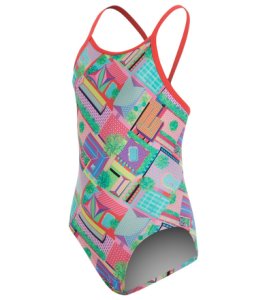 Funkita Girls Street View Diamond Back One Piece Swimsuit - Multi 26 Polyester - Swimoutlet.com