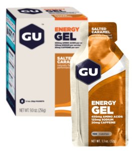 Gu Energy Gel 8 Pack - Salted Caramel - Swimoutlet.com
