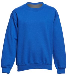 Heavy Blend Youth Crewneck Sweatshirt - Royal Medium 3 Cotton/Cotton/Polyester/Polyester - Swimoutlet.com