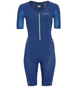 Orca Women's 226 Perform Aero Short Sleeve Race Suit - Blue Large Size Large - Swimoutlet.com