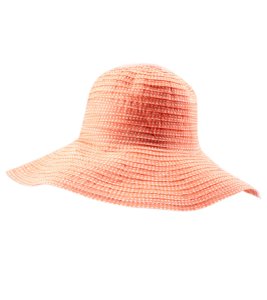 Wallaroo Women's Scrunchie Hat - Coral/White Polyester - Swimoutlet.com