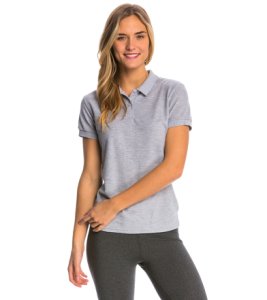 Women's Pique Polo Shirt - Sport Grey 2Xl Cotton/Polyester - Swimoutlet.com