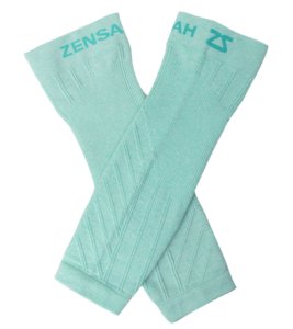 Zensah Compression Leg Sleeves Pair - Heather Mint Small/Medium - Swimoutlet.com