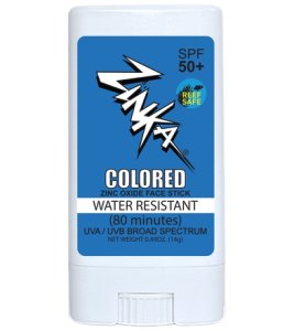 Zinka Spf 50+ Colored Sunscreen Facestick - Blue - Swimoutlet.com
