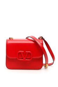 VALENTINO GARAVANI SMALL VSLING BAG OS Red Leather